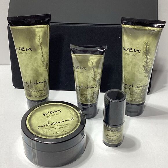WEN By Chaz Dean Sweet Almond Mint Lot Anti Frizz Styling Creme Texture Balm New - Picture 1 of 12